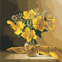 Купить Картина по номерам. Ярко-жёлтые цветы  в Украине