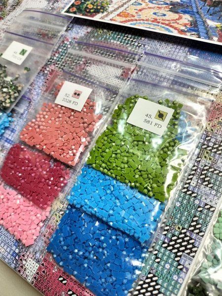 Купить Алмазная мозаика 40х50 см. "Улочками Греции", 52 цвета (1 AB + 6 FD + 2 CR)  в Украине