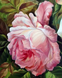 Алмазна мозаїка. Рожева троянда 50 х 40 см, Без підрамника, 50 х 40 см