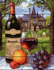 Купить Картина по номерам на дереве. Вино и виноград  в Украине
