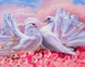 Алмазна мозаїка. Пара голубів, Без підрамника, 50 х 40 см