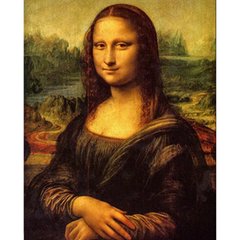 Купити Алмазна картина на підрамнику, набір для творчості. Мона Ліза розміром 40х50 см (квадратні камінчики)  в Україні