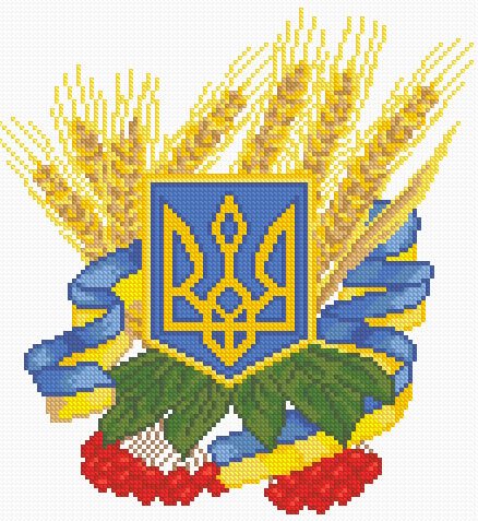 Купити Алмазна мозаїка Герб України  в Україні