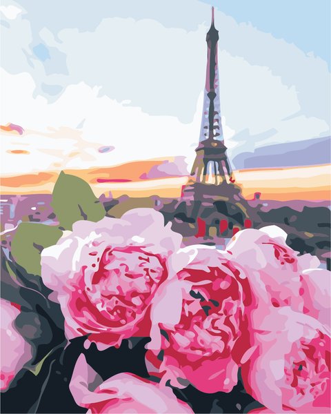 Купити Картина за номерами. Романтика Парижа  в Україні