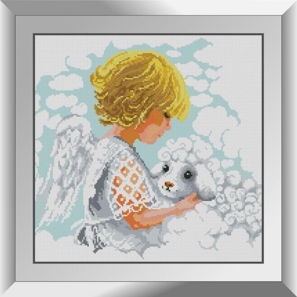 Купить Алмазная мозаика. Ангел с овечкой 41x41 см  в Украине