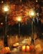 Картина з мозаїки. Чарівна ніч осені-2, Без підрамника, 50 х 40 см