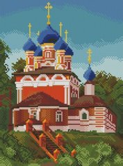 Купити Алмазна мозаїка Рання осінь (церква)  в Україні