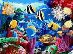 Купить Картина по номерам. Коралловый риф  в Украине