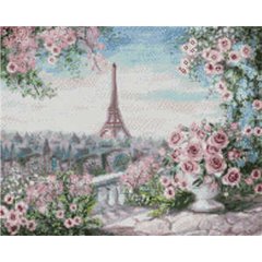 Купить Алмазная мозаика. Цветы в Париже (40 х 50 см, набор для творчества, картина стразами)  в Украине