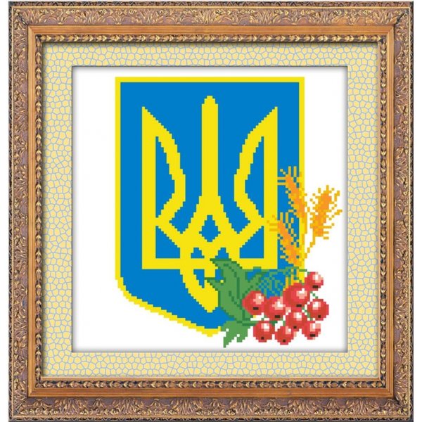 Купить Алмазная мозаика Герб Украины  в Украине