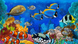 Алмазная мозаика. Красота подводного мира, Без подрамника, 70 x 40 см