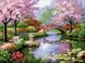 Набор для мозаики камнями Японский сад, Без подрамника, 48 х 64 см
