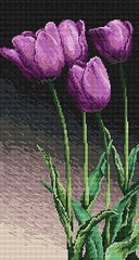 Купить Картина из мозаики. Сиреневые тюльпаны  в Украине