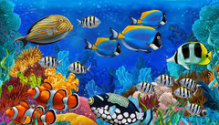 Купить Алмазная мозаика. 5D Красота подводного мира-2  в Украине