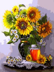 Купити Картина за номерами. Мед і соняшники  в Україні