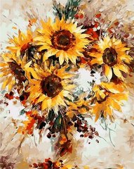 Купити Картина за номерами. Сонячні квіти  в Україні