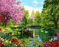 Купить Картина по номерам. Вишневый сад  в Украине