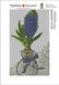 Картина из мозаики. Синий гиацинт, Без подрамника, 25 х 15 см
