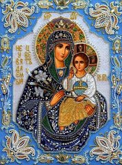 Купить Алмазная мозаика на подрамнике. Икона Дева Мария с Иисусом (TN552, 860)  в Украине