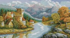 Купить Алмазная живопись Град у реки  в Украине
