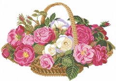 Купити Набір алмазної вишивки Кошик троянд  в Україні