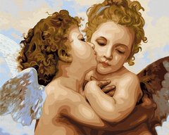 Купити Картина за номерам. Поцілунок ангела  в Україні