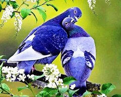Купить Картина из мозаики. Любовь и голуби  в Украине