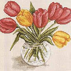 Купити Картина з мозаїки. Букет тюльпанів-2  в Україні