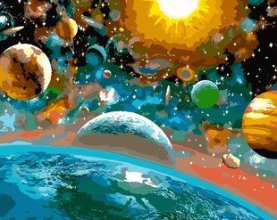 Купити Картина за номерами. Музика всесвіту  в Україні