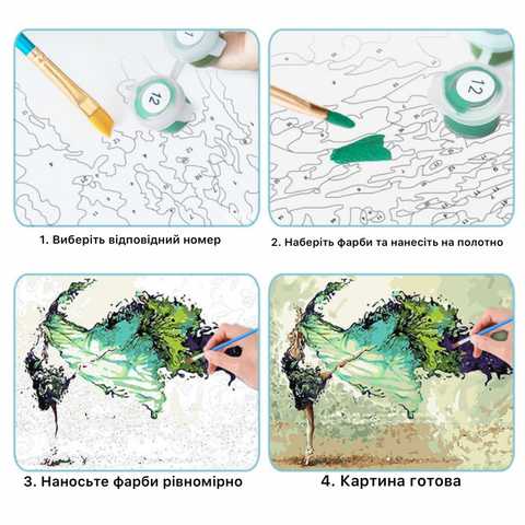 Поцелуй ангела Раскраска по номерам на холсте Color Kit F026