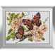 Алмазна мозаїка. Метелики з трояндами 31x42 см, Без підрамника, 31 x 42 см