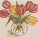 Картина з мозаїки. Букет тюльпанів-2, Без підрамника, 20 х 20 см