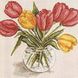 Картина из мозаики. Букет тюльпанов-2, Без подрамника, 20 х 20 см