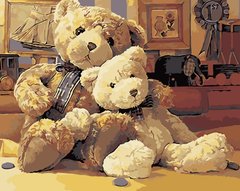 Купити Картина за номерами. Плюшеві ведмедики  в Україні