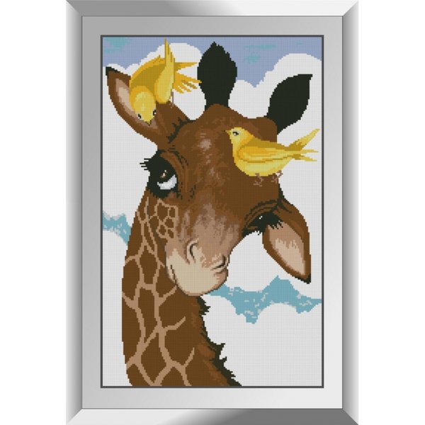 Купить Набор для алмазной живописи Жирафчик с птичками  в Украине