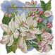Картина з мозаїки. Яблуневий цвіт, Без підрамника, 20 х 20 см