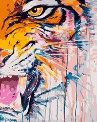 Купить Картина по номерам Взгляд тигра  в Украине