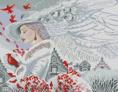 Купити Алмазна мозаїка Дівчина-зима  в Україні