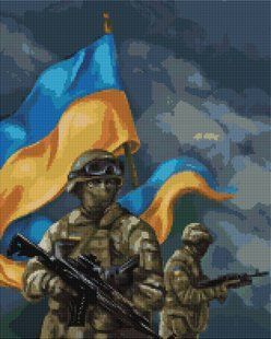 Купить Алмазная мозаика на подрамнике. ВСУ &copy;Ольга Бочулинская (40 x 50 см)  в Украине