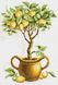 Діамантова мозаїка Лимонне дерево, Без підрамника, 26 х 40 см