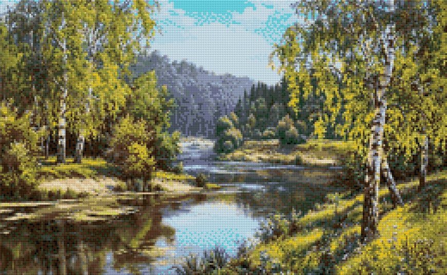 Купити Картина з страз. Біля річки  в Україні
