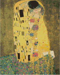 Купити Алмазна мозаїка на підрамнику 40 х 50 см. «Поцілунок» Густав Клімт (Набір для творчості)  в Україні