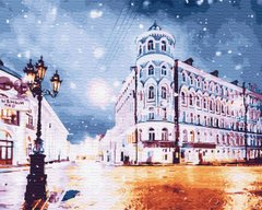 Купити Картина за номерами без коробки. Нічне місто  в Україні