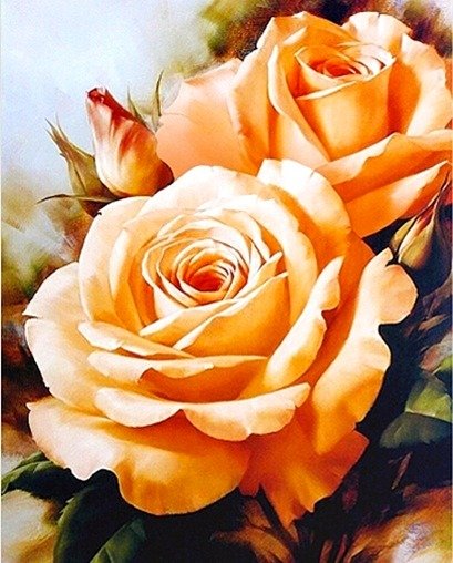 Купить Алмазная мозаика на подрамнике. Сладкий аромат роз  в Украине