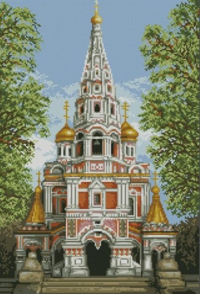 Купить Алмазная мозаика Дорога к храму  в Украине
