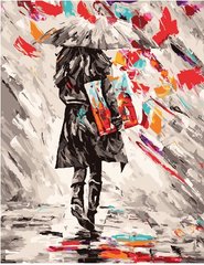 Купити Картина за номерами без коробки. Художниця під парасолькою  в Україні