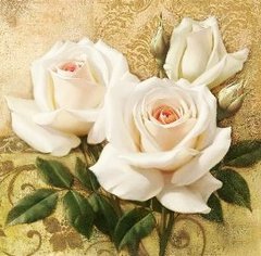 Купити Набір алмазної вишивки. Білі троянди  в Україні