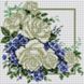 Картина из мозаики. Розы с фиалками, Без подрамника, 20 х 20 см