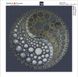Алмазна мозаїка дзеркальними камінчиками. 5D Мандала любові - Інь і Янь-2, Без підрамника, 40 x 40 см