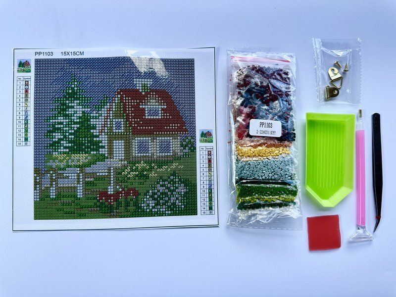 Купить Алмазная вышивка 15x15 см. Весна  в Украине